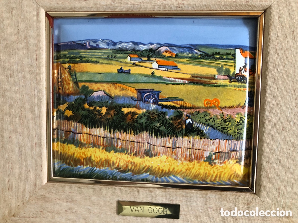 Otros objetos de arte: 8 PINTURAS AL ESMALTE SOBRE METAL - Foto 2