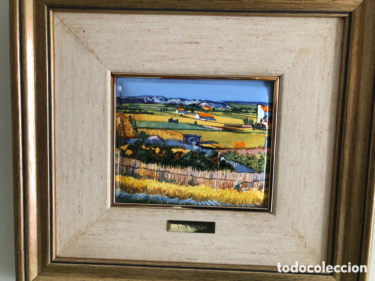 Otros objetos de arte: 8 PINTURAS AL ESMALTE SOBRE METAL - Foto 5