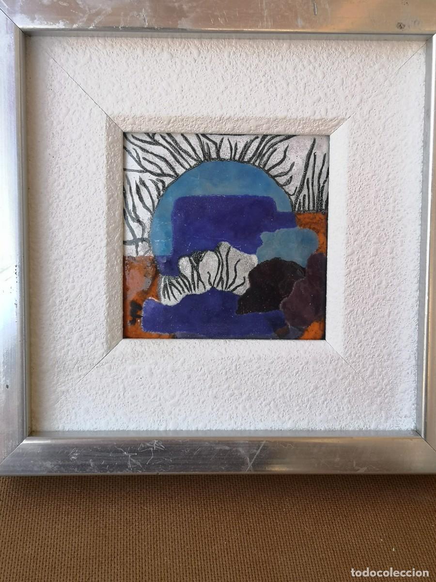 Otros objetos de arte: ABSTRACCI&Oacute;N ESMALTE CUADRO A&Ntilde;OS 70 - Foto 1
