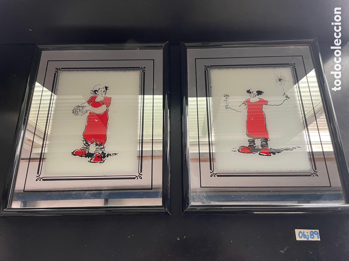 Otros objetos de arte: Cuadros de payasos vintage - Foto 1