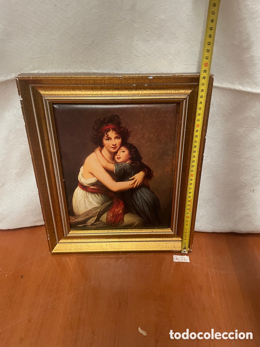 Otros objetos de arte: Cuadro Madame de Vigee lebrun y su hija - Foto 2