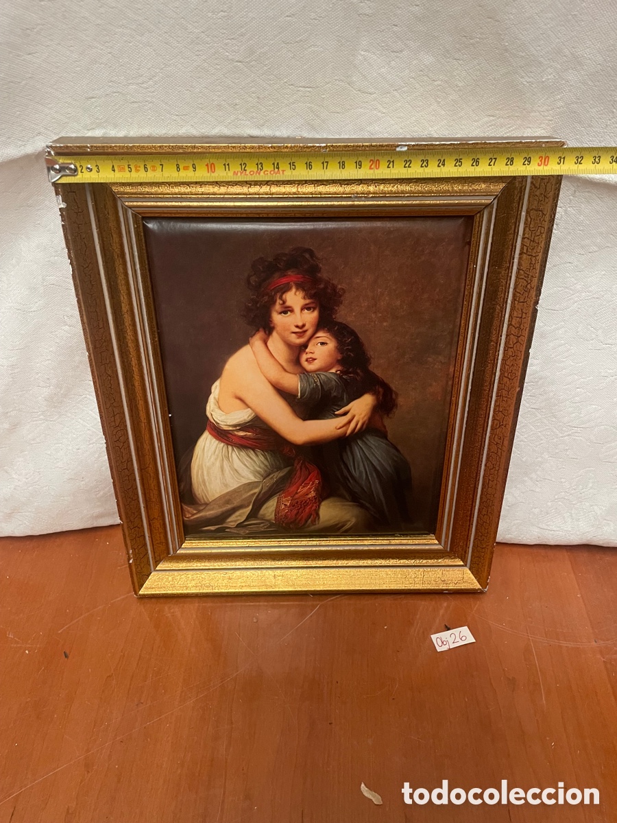 Otros objetos de arte: Cuadro Madame de Vigee lebrun y su hija - Foto 3