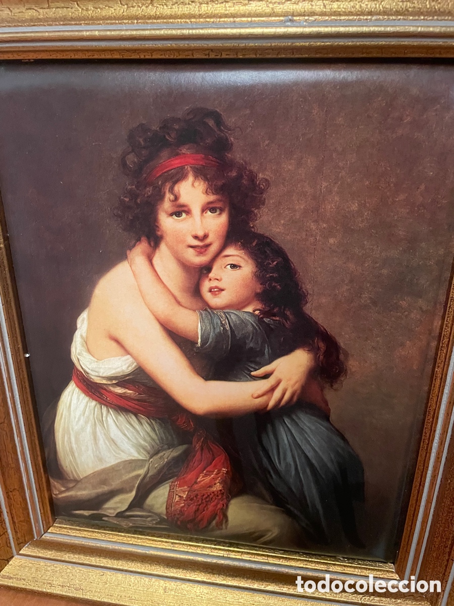 Otros objetos de arte: Cuadro Madame de Vigee lebrun y su hija - Foto 4