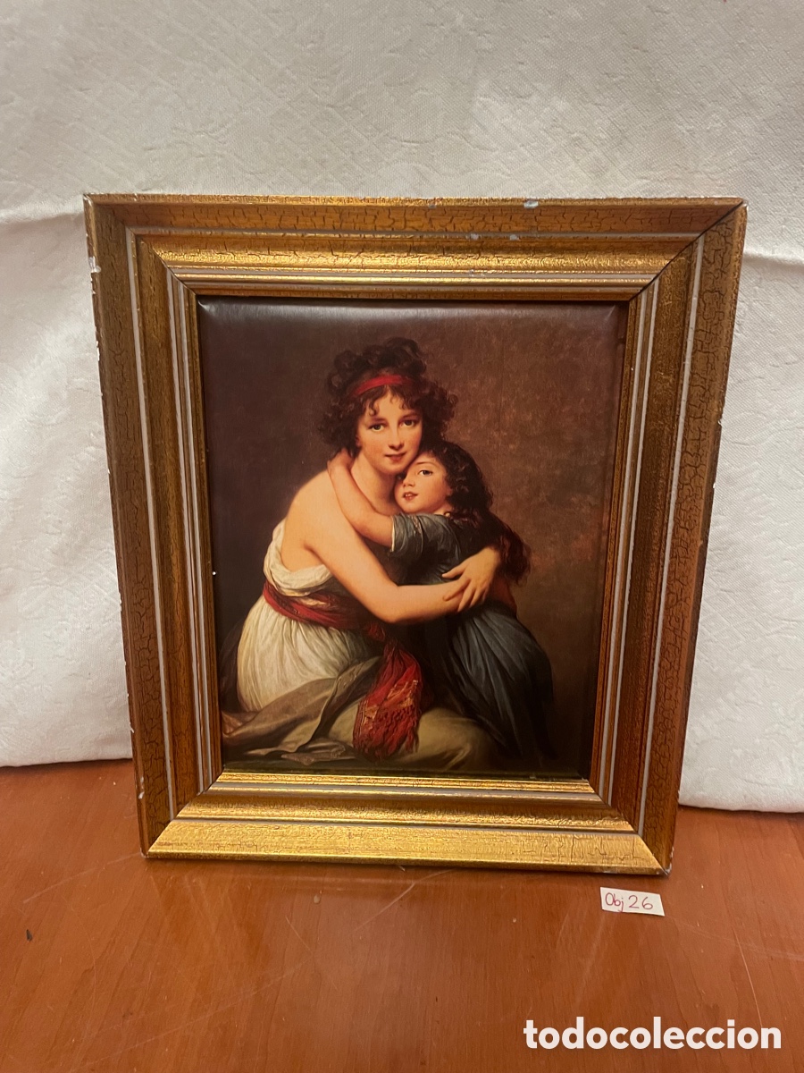 Otros objetos de arte: Cuadro Madame de Vigee lebrun y su hija - Foto 1