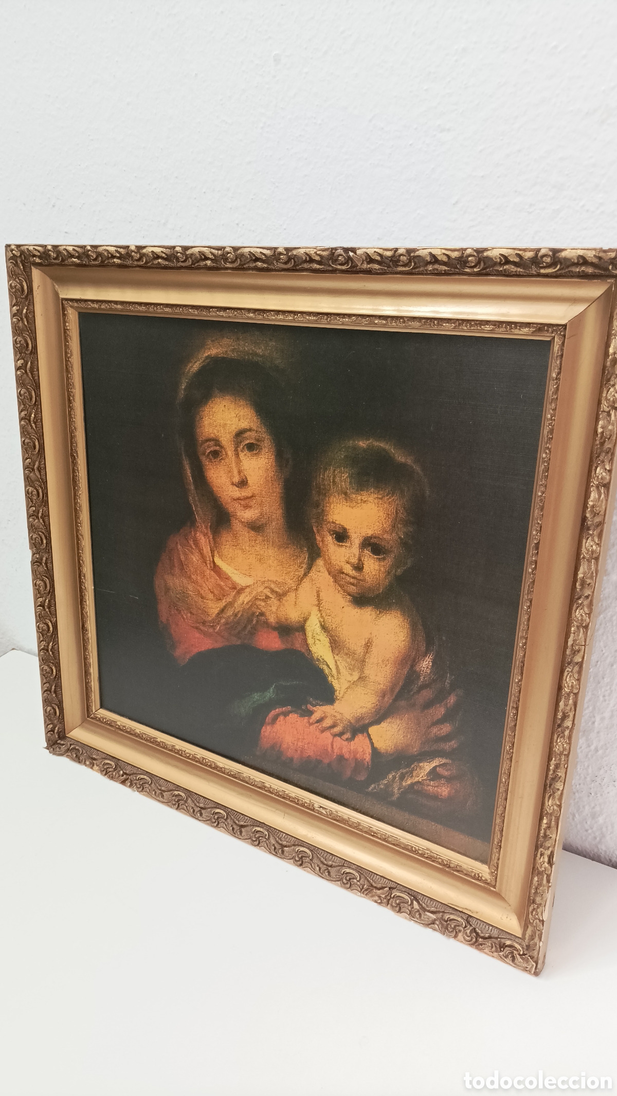 Otros objetos de arte: Cuadro de imagen de la Virgen con el Ni&ntilde;o Jes&uacute;s - Foto 1