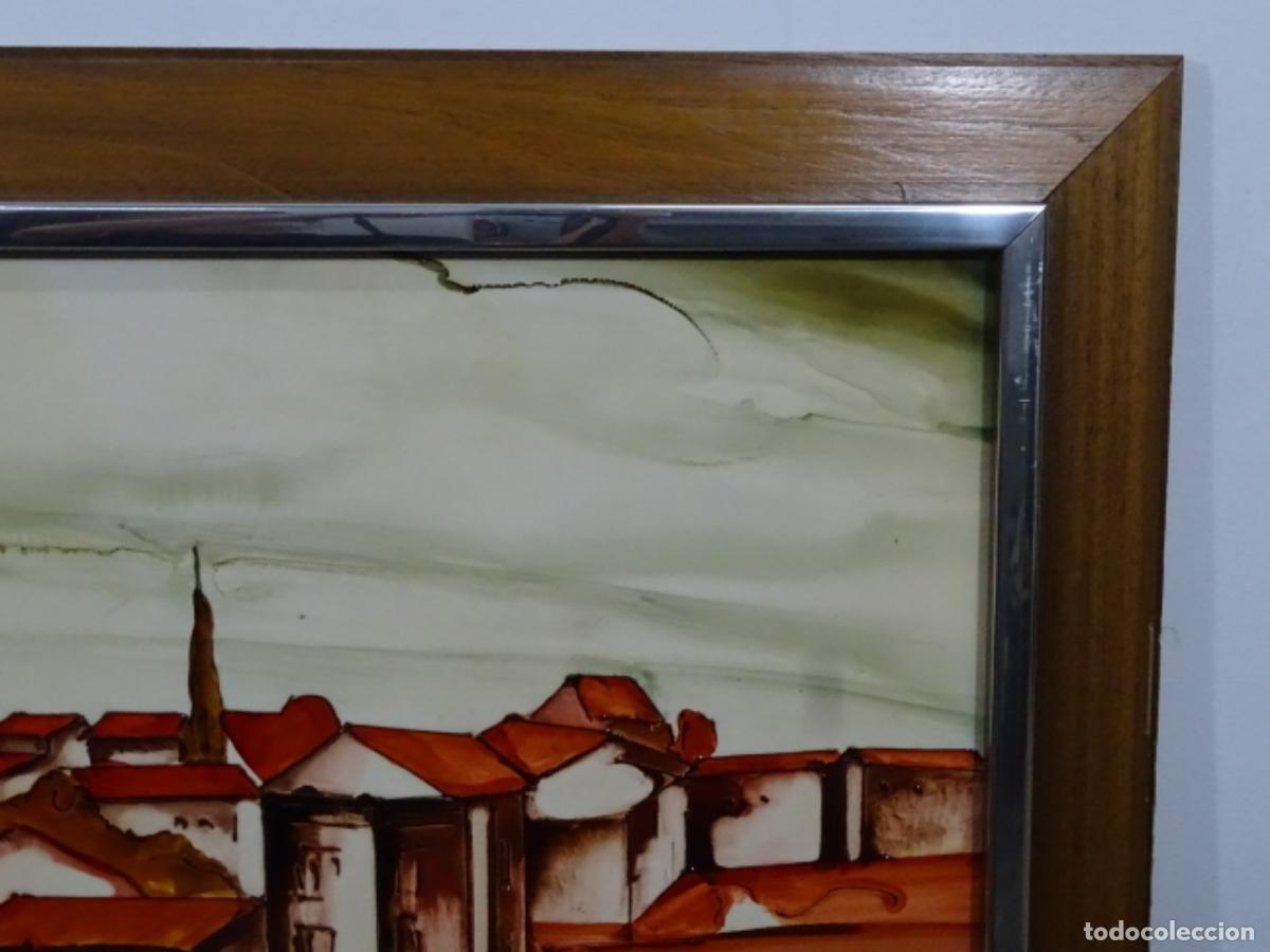 Otros objetos de arte: GRAN ESMALTE DE VALENT&Iacute;N NECTOR SALADRINAS. VANESSA. CADAQUES. - Foto 12
