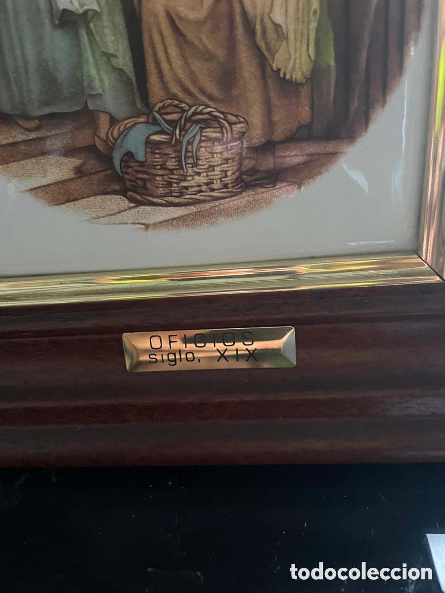 Otros objetos de arte: Cuadro OFICIOS siglo, XIX - Foto 2