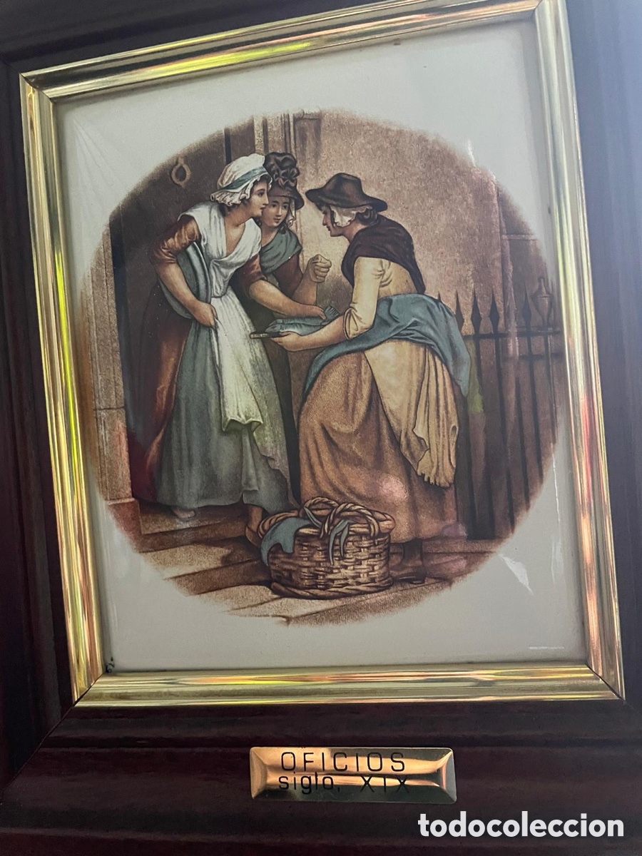 Otros objetos de arte: Cuadro OFICIOS siglo, XIX - Foto 3