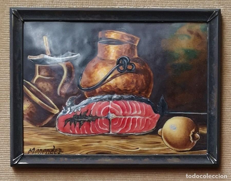 Otros objetos de arte: Cuadro Bodeg&oacute;n Esmalte - Foto 2