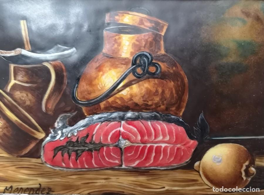 Otros objetos de arte: Cuadro Bodeg&oacute;n Esmalte - Foto 4
