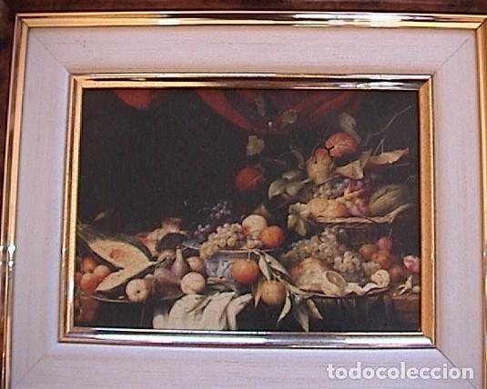 Otros objetos de arte: REPRODUCCI&Oacute;N BODEGON CON UVAS Y MANZANAS. - Foto 2