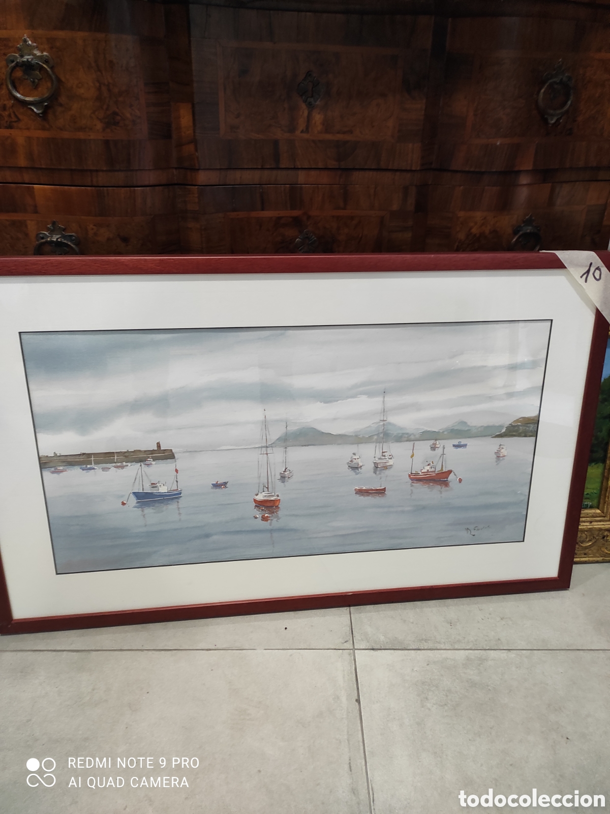 Otros objetos de arte: Cuadro de Castro Urdiales - el puerto. - Foto 1
