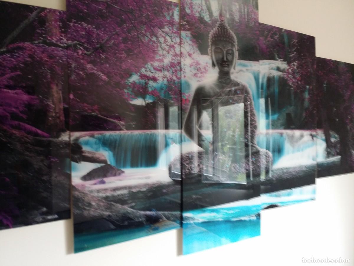 Otros objetos de arte: Mural BUDA cristal acr&iacute;lico, 5 piezas - Foto 3