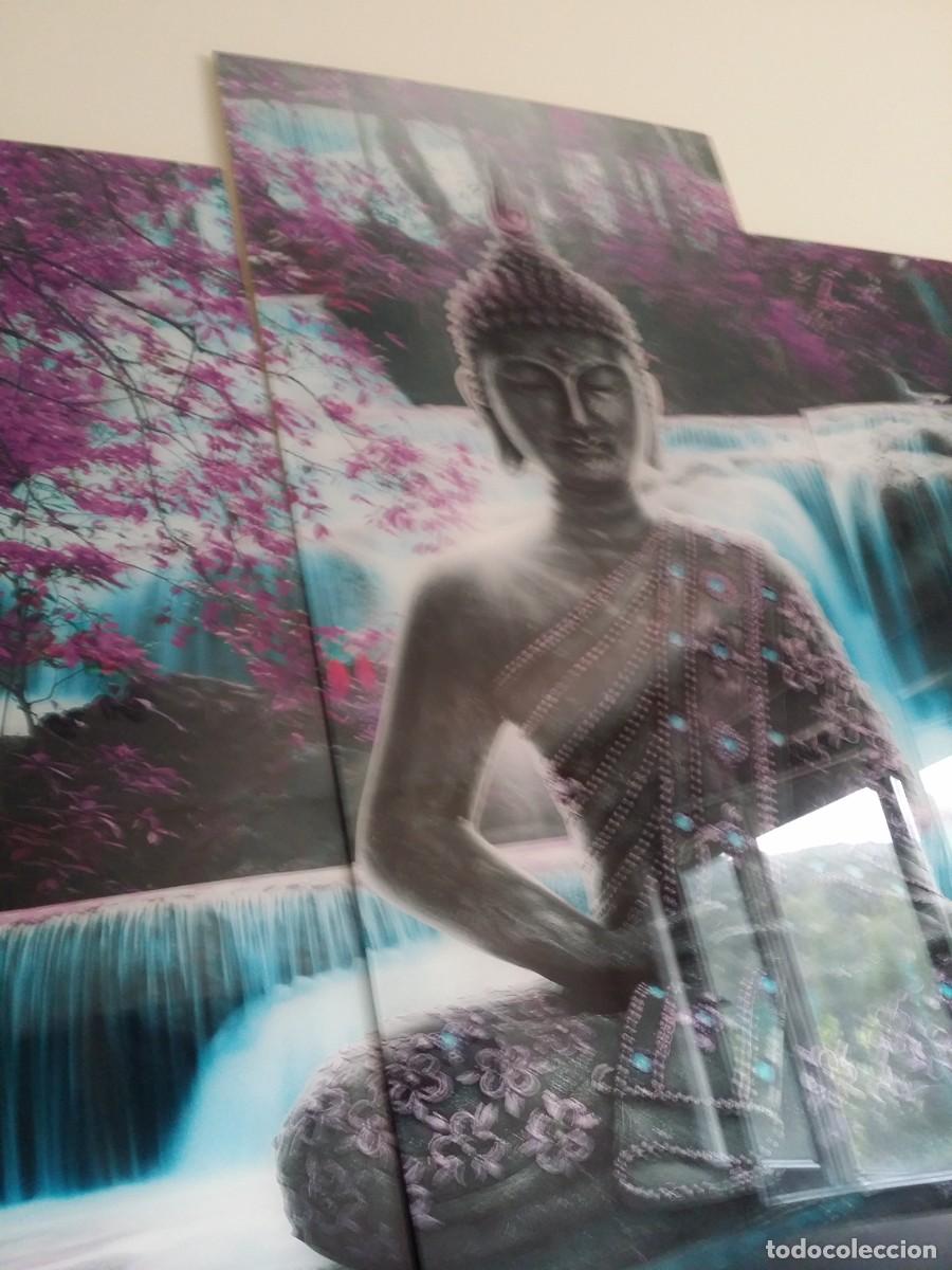 Otros objetos de arte: Mural BUDA cristal acr&iacute;lico, 5 piezas - Foto 1