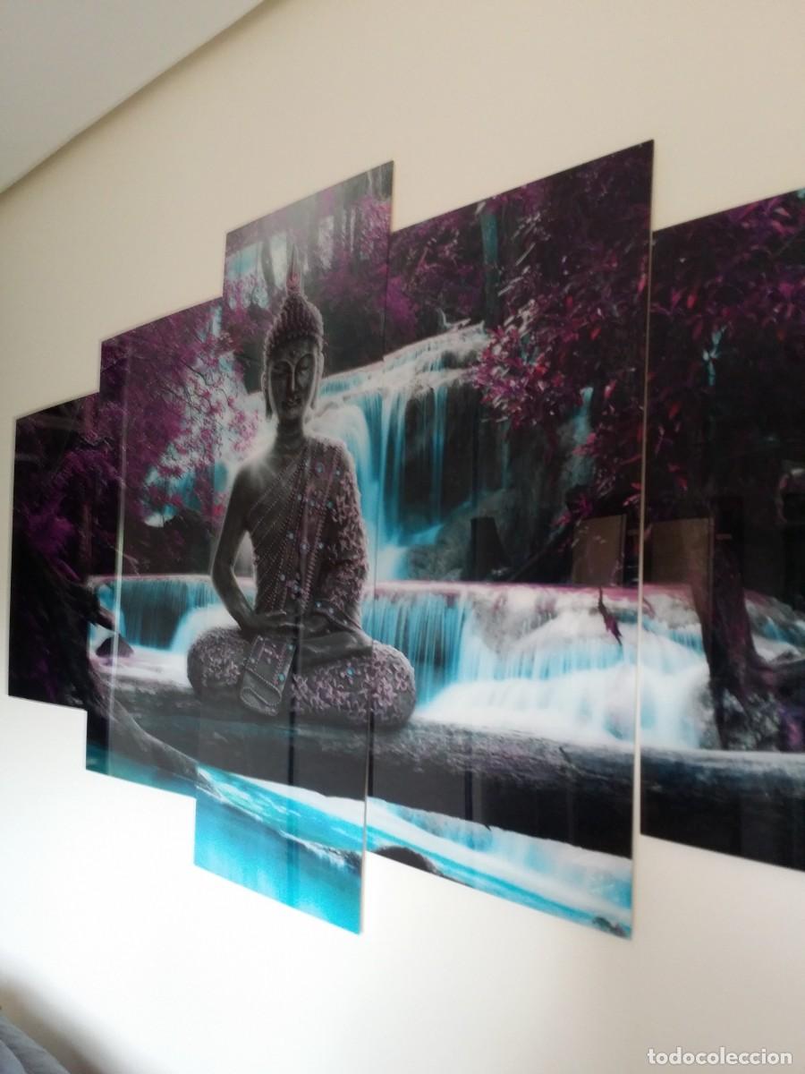 Otros objetos de arte: Mural BUDA cristal acr&iacute;lico, 5 piezas - Foto 6