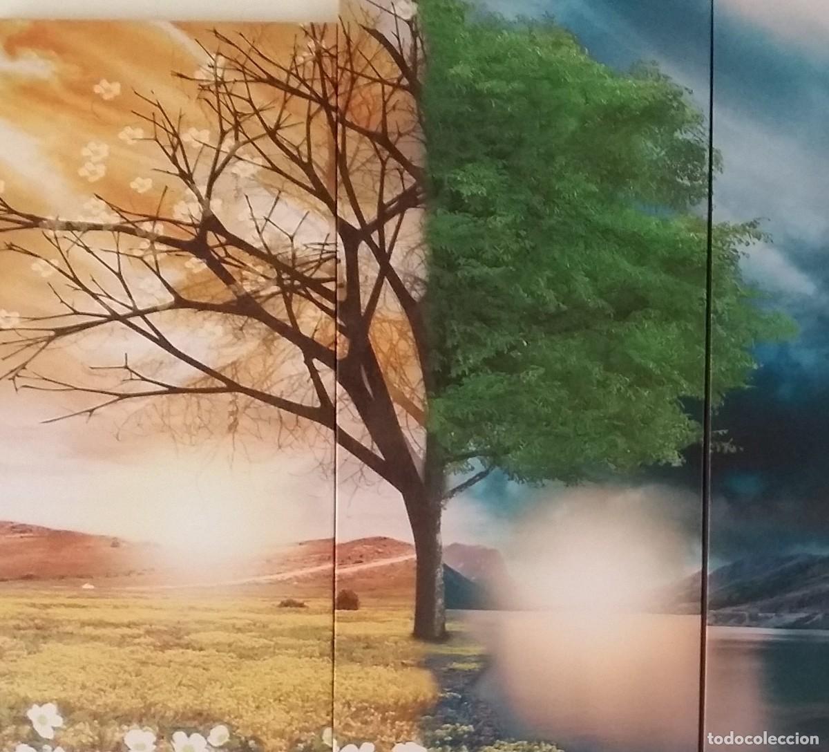 Otros objetos de arte: Mural con 5 paneles, ESTACIONES, perfectos - Foto 3