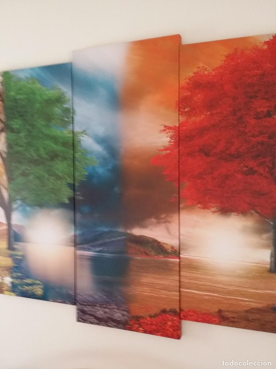 Otros objetos de arte: Mural con 5 paneles, ESTACIONES, perfectos - Foto 5