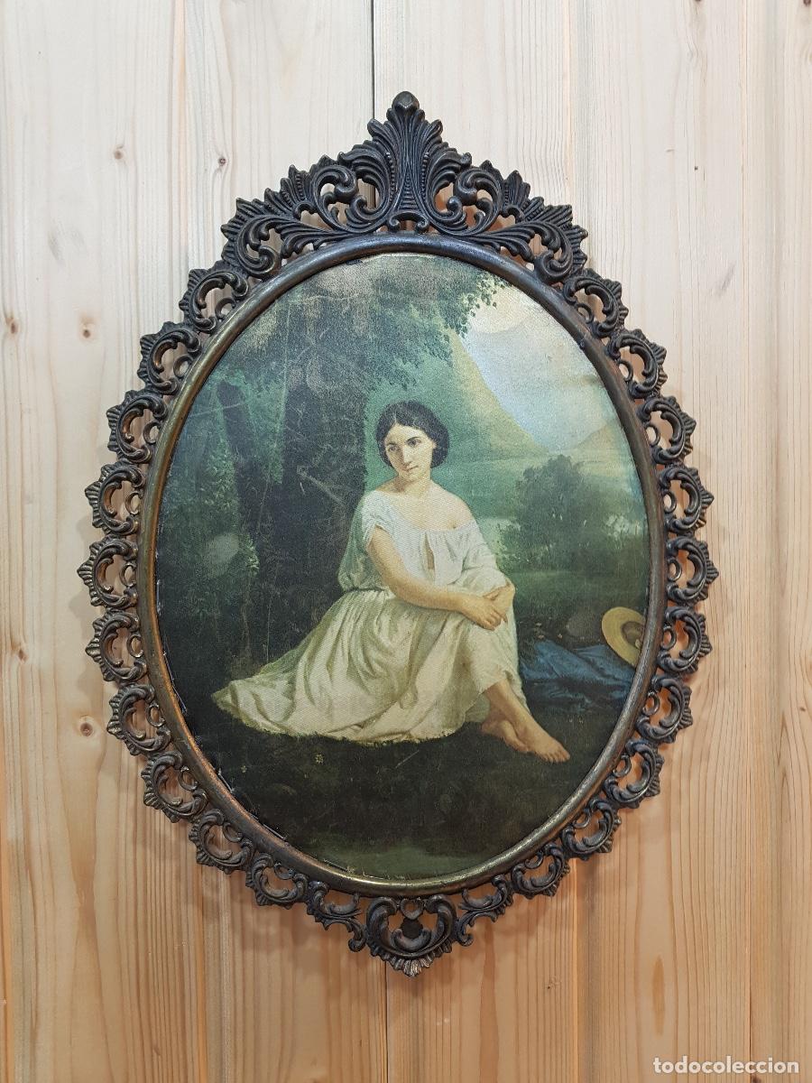 Otros objetos de arte: -CUADRO SEDA Y CALAMINA - Foto 1