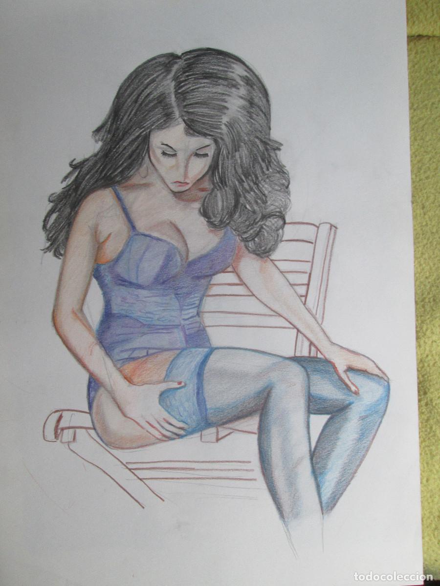 Otros objetos de arte: MUJER SEXY 2 -GRAFITO MIXTO - Foto 1