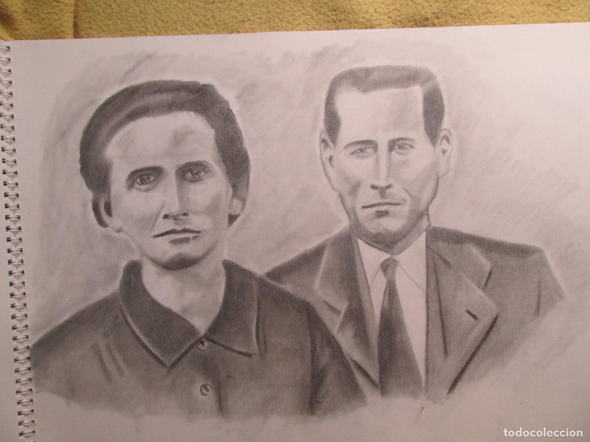 Otros objetos de arte: FOTO ANTIGUA - GRAFITO MIXTO - Foto 1