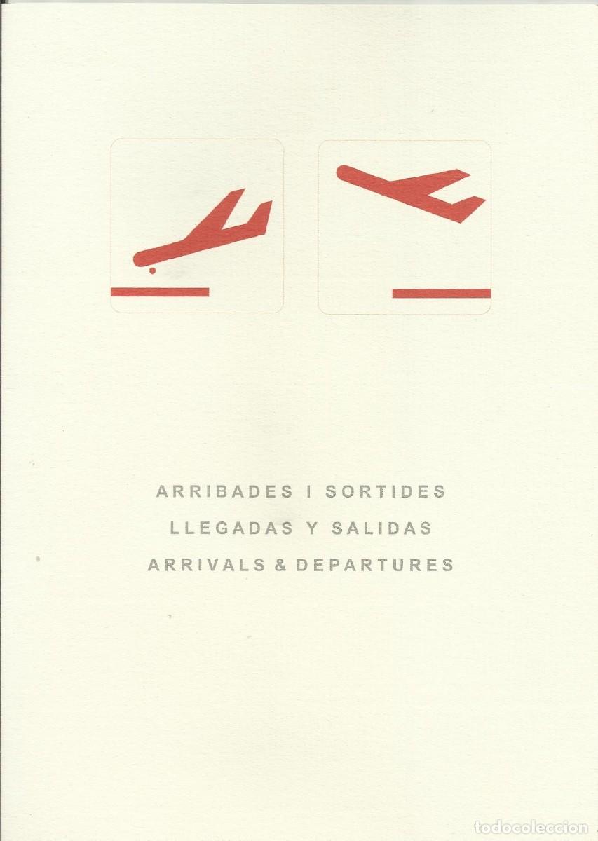 Otros objetos de arte: Arribades i sortides. Llegadas y salidas. Arrivals Departures. Tr&iacute;ptico. 2007. Art Barcelona. 21x15 - Foto 1
