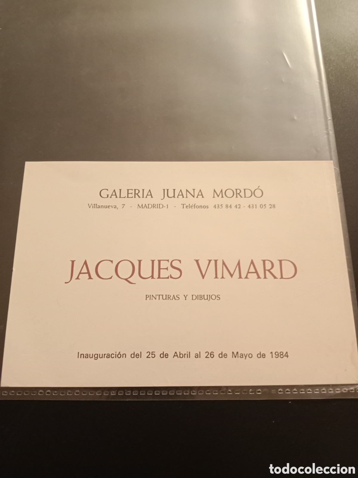 Otros objetos de arte: Jacques Vimard - Foto 1