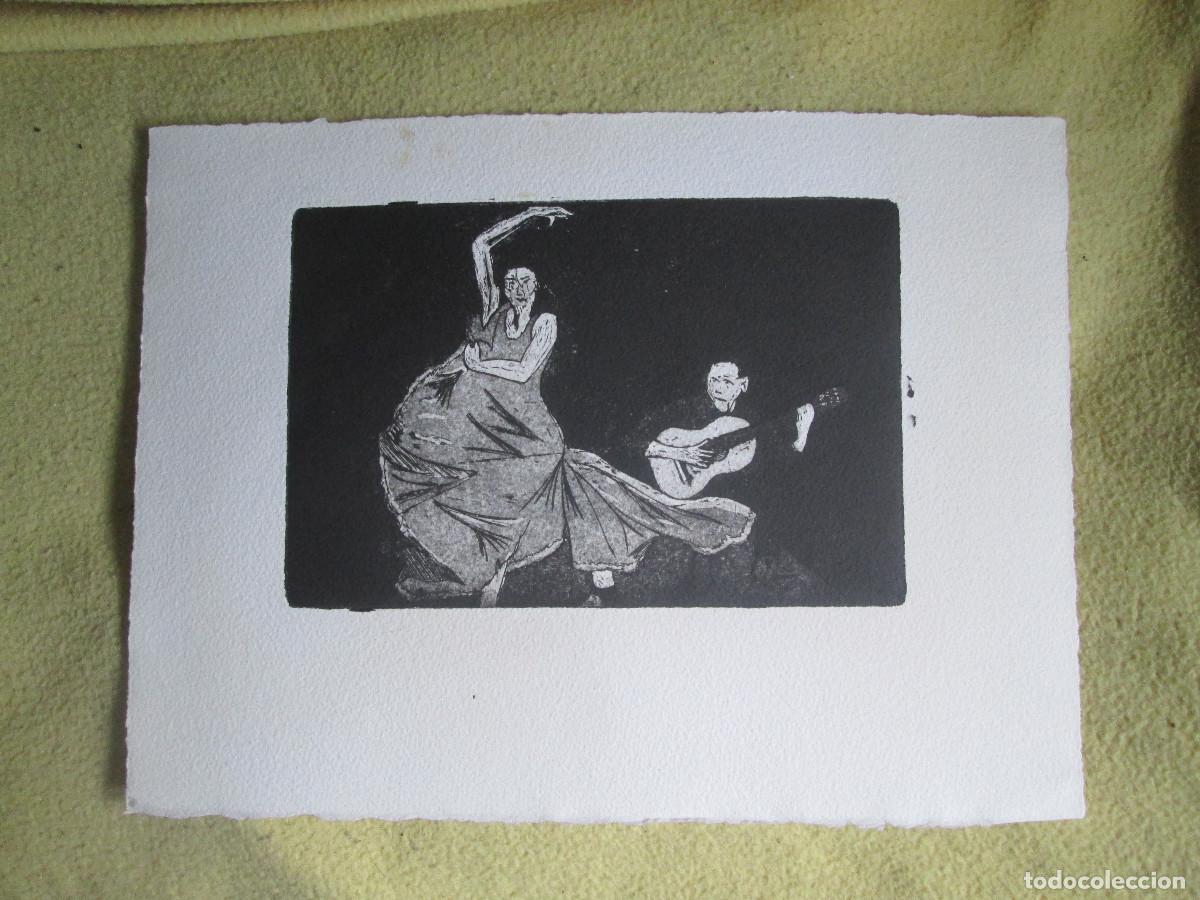 Otros objetos de arte: FLAMENCO NEGRO - GRABADO - Foto 1