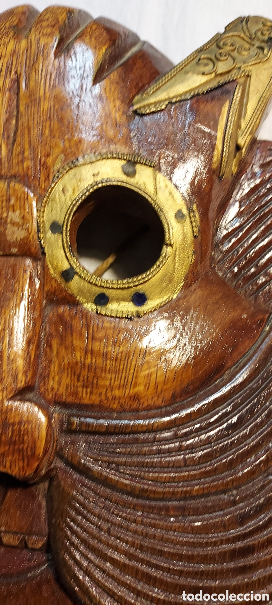Otros objetos de arte: MASCARA DE MADERA CARNAVAL - Foto 6