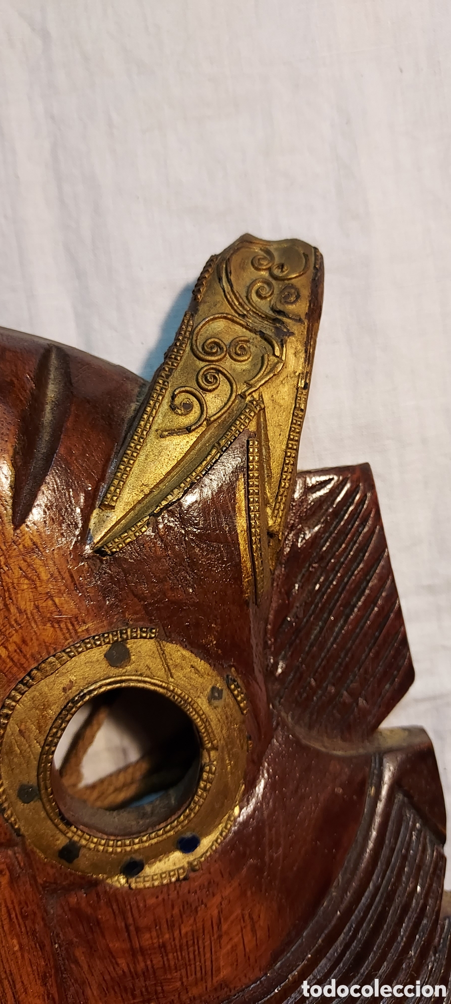 Otros objetos de arte: MASCARA DE MADERA CARNAVAL - Foto 7