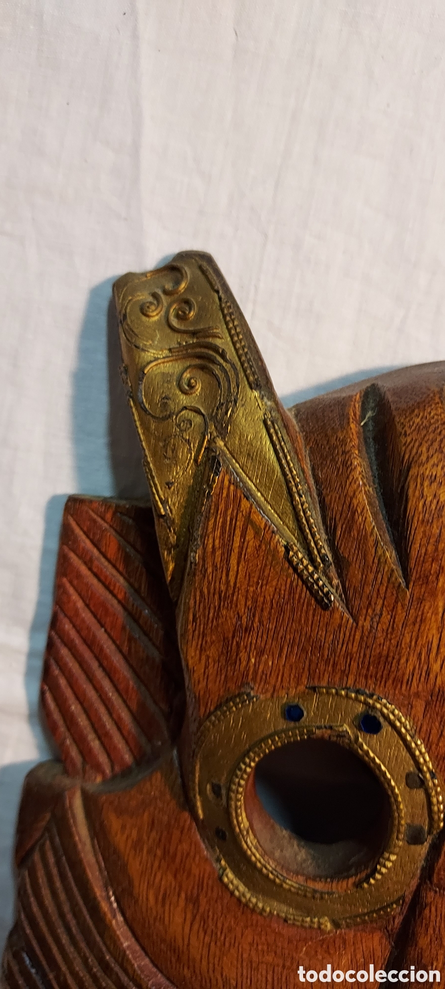 Otros objetos de arte: MASCARA DE MADERA CARNAVAL - Foto 8