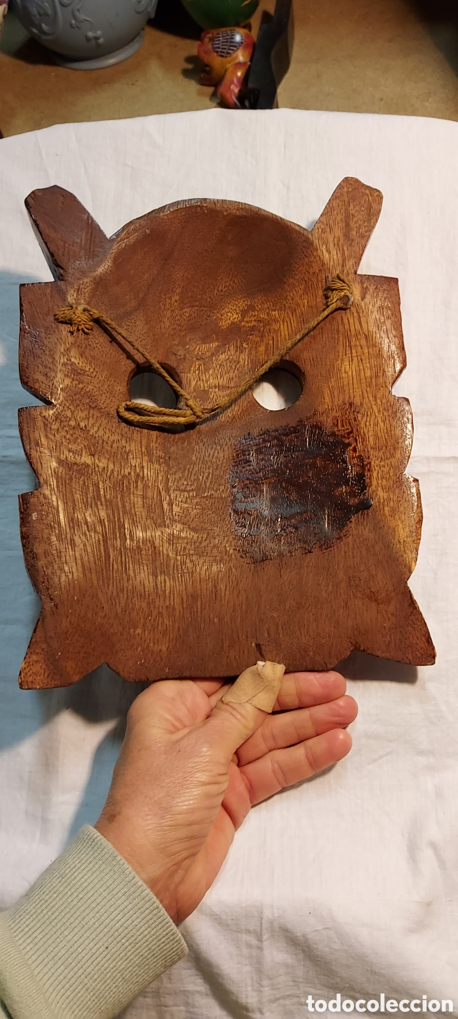 Otros objetos de arte: MASCARA DE MADERA CARNAVAL - Foto 9