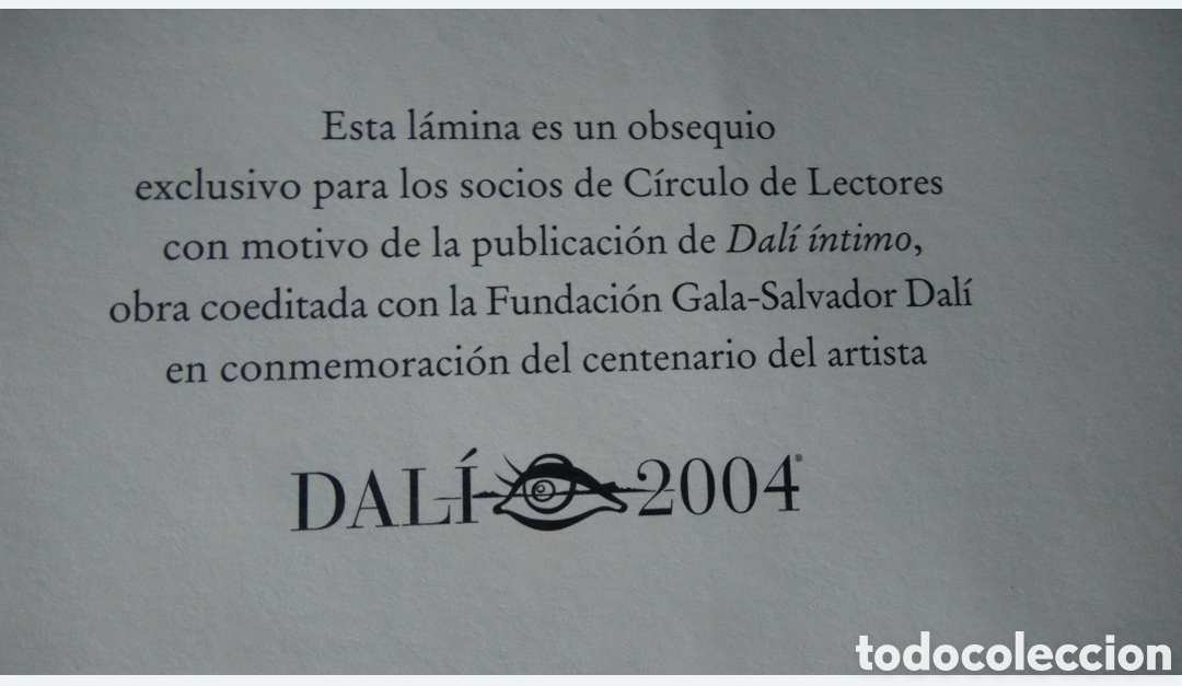 Otros objetos de arte: L&aacute;mina de Salvador Dal&iacute; - Foto 6