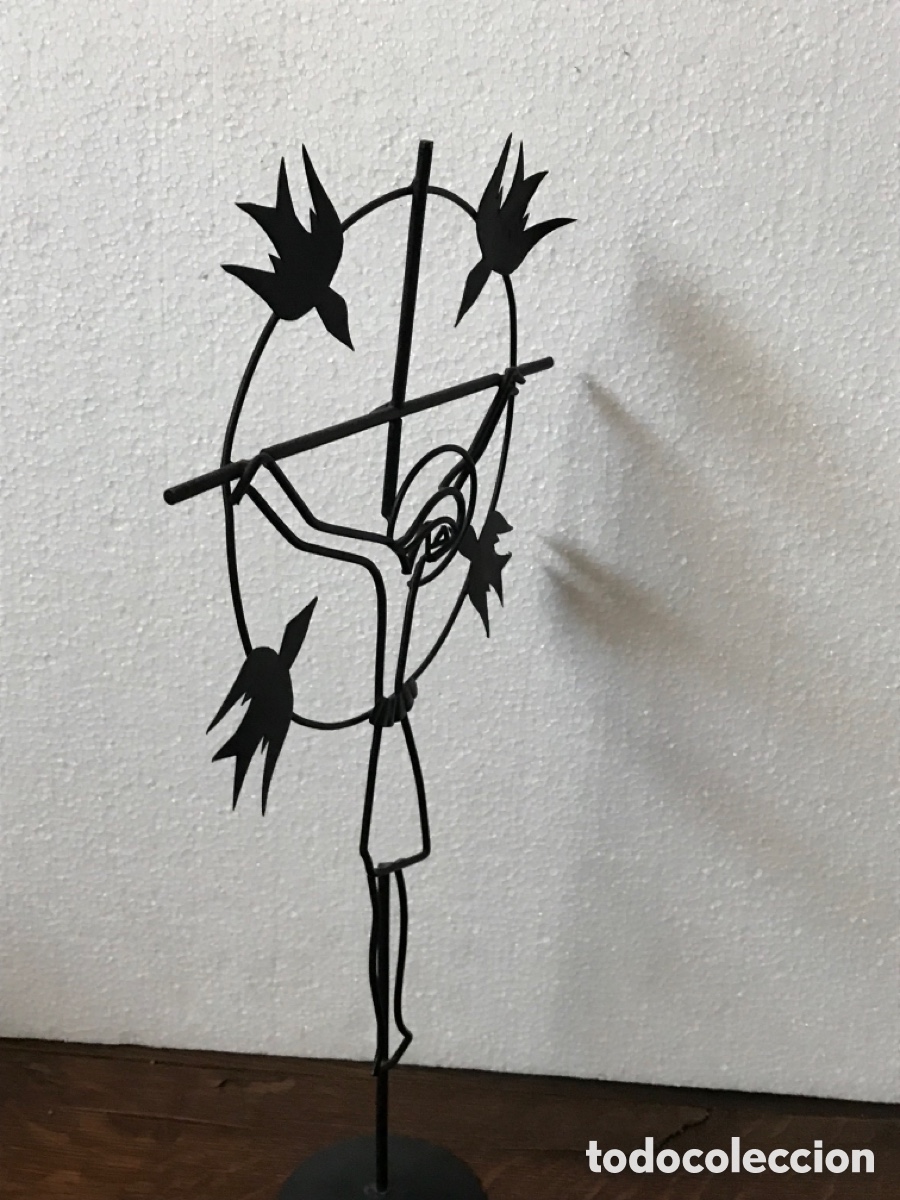 Otros objetos de arte: Cristo de hierro 48x26x10cm Ref DC1 - Foto 3