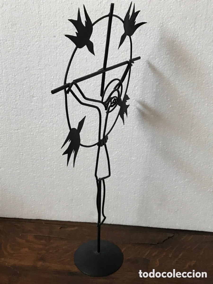 Otros objetos de arte: Cristo de hierro 48x26x10cm Ref DC1 - Foto 4