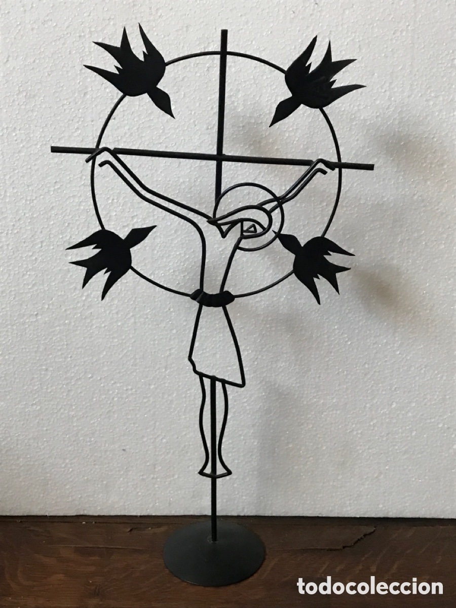 Otros objetos de arte: Cristo de hierro 48x26x10cm Ref DC1 - Foto 1