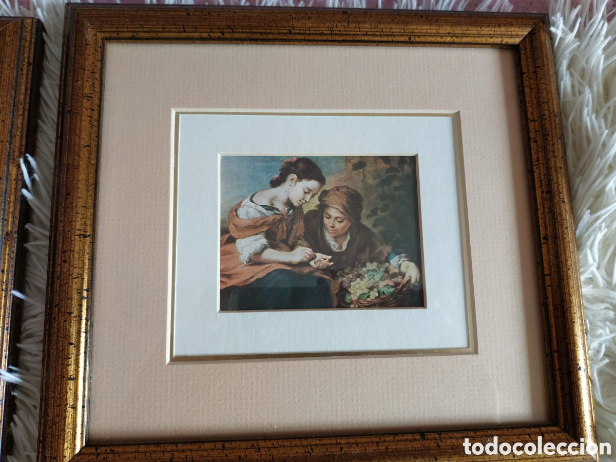 Otros objetos de arte: Conjunto de 6 cuadros Murillo - Foto 4