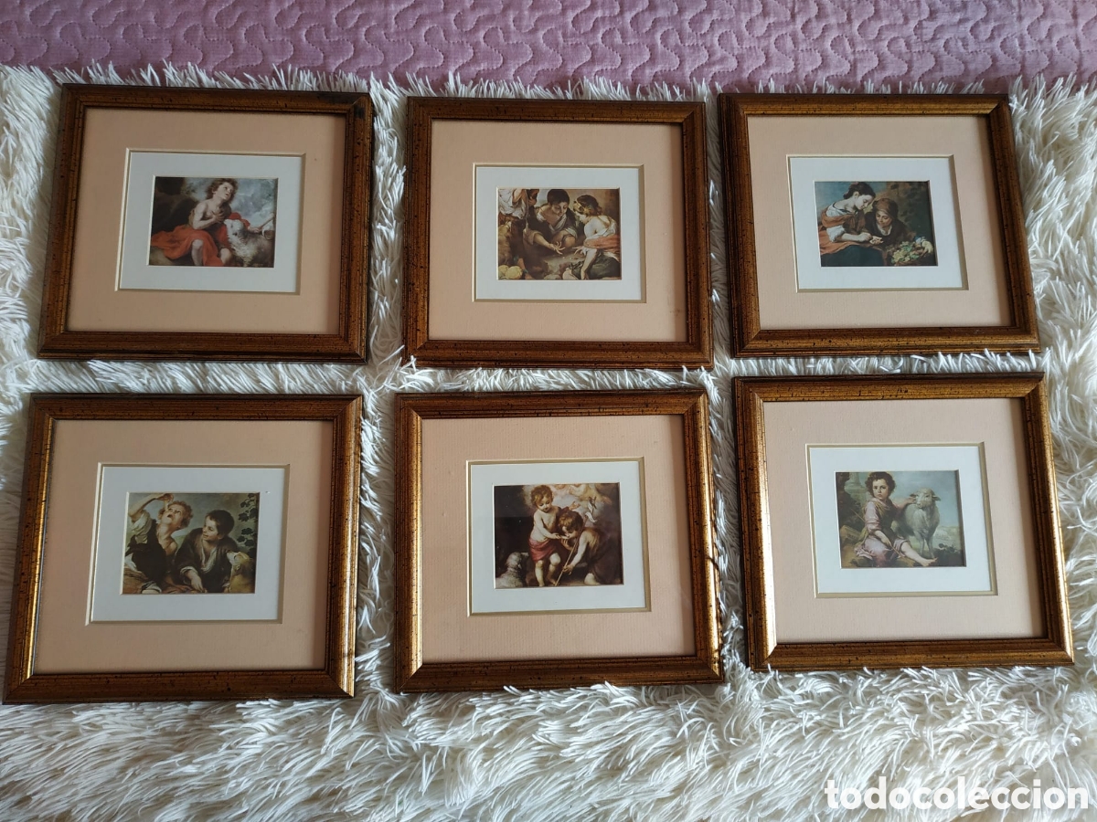 Otros objetos de arte: Conjunto de 6 cuadros Murillo - Foto 1