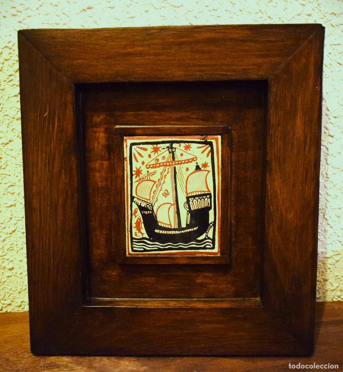 Otros objetos de arte: Socarrat con un velero (leer condiciones de venta). - Foto 1