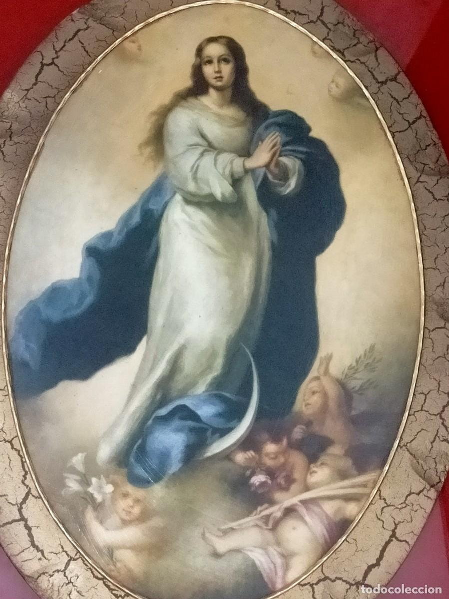 Otros objetos de arte: LA INMACULADA CONCEPCI&Oacute;N DE MURILLO - 46x34 cm - Foto 2