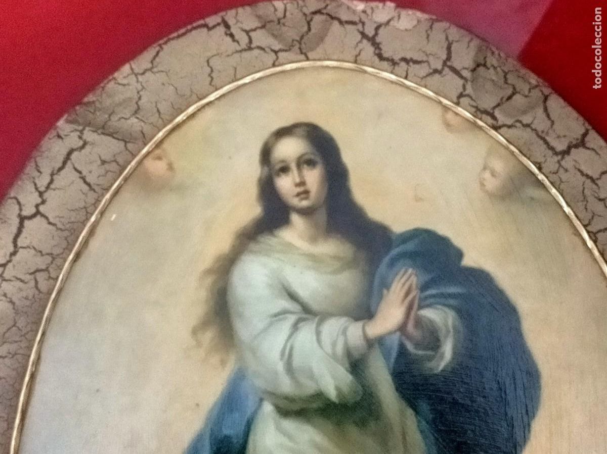 Otros objetos de arte: LA INMACULADA CONCEPCI&Oacute;N DE MURILLO - 46x34 cm - Foto 3