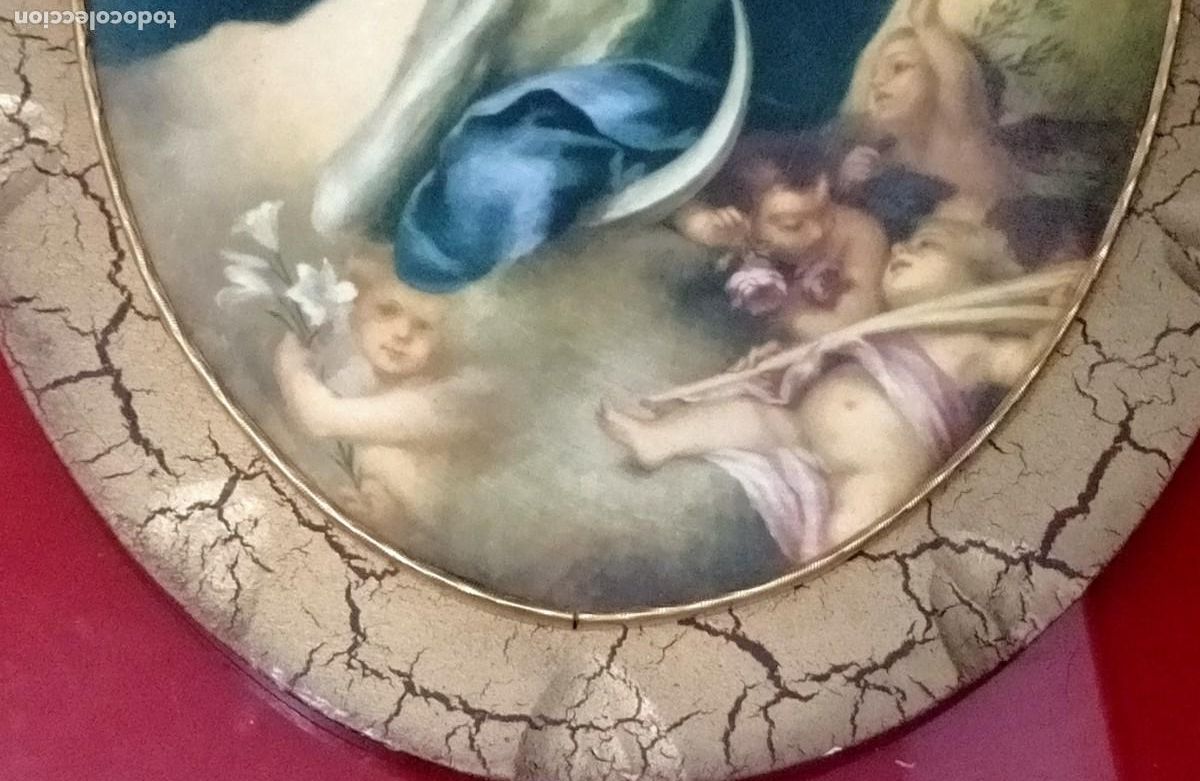 Otros objetos de arte: LA INMACULADA CONCEPCI&Oacute;N DE MURILLO - 46x34 cm - Foto 5