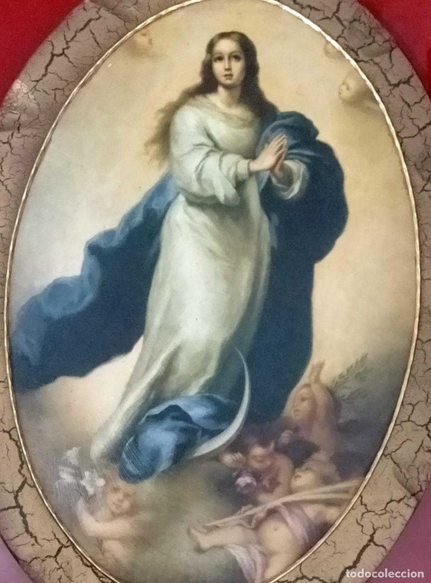 Otros objetos de arte: LA INMACULADA CONCEPCI&Oacute;N DE MURILLO - 46x34 cm - Foto 6