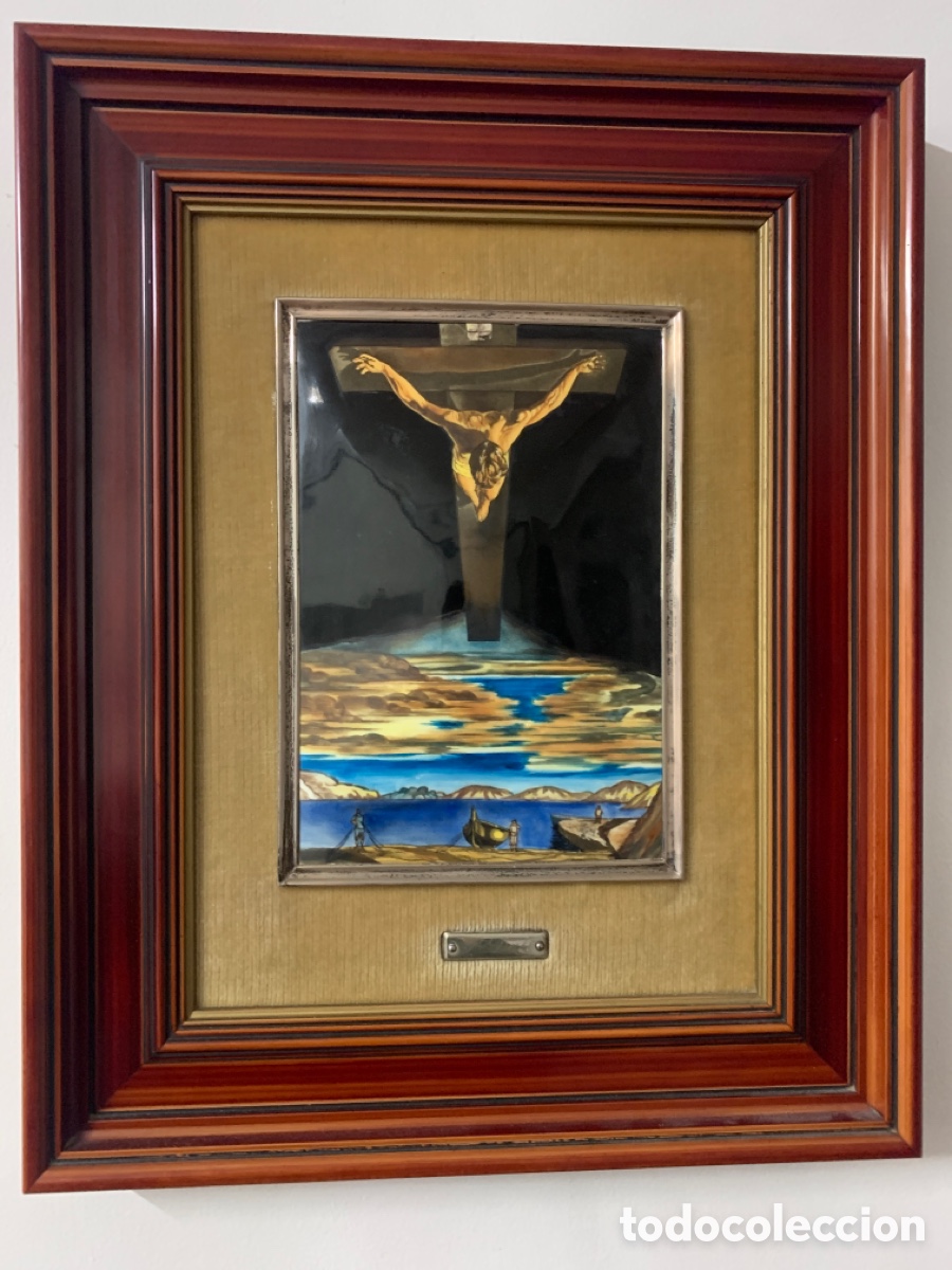 Otros objetos de arte: Esmalte del Cristo de Dal&iacute; , Fern&aacute;ndez de Vigo - Foto 1