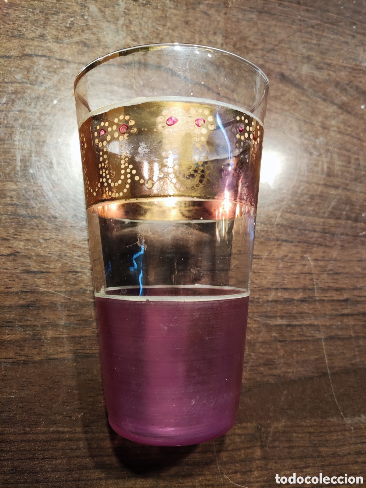 Otros objetos de arte: Antiguo vaso al esmalte pintado, deco - Foto 2