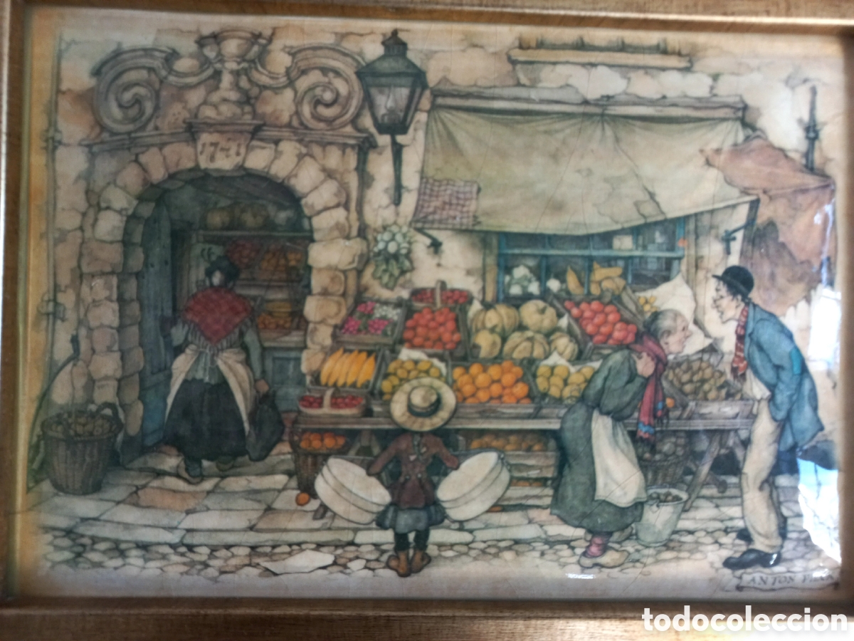 Otros objetos de arte: LAMINA ESMALTADA ANTON PIECK - Foto 2