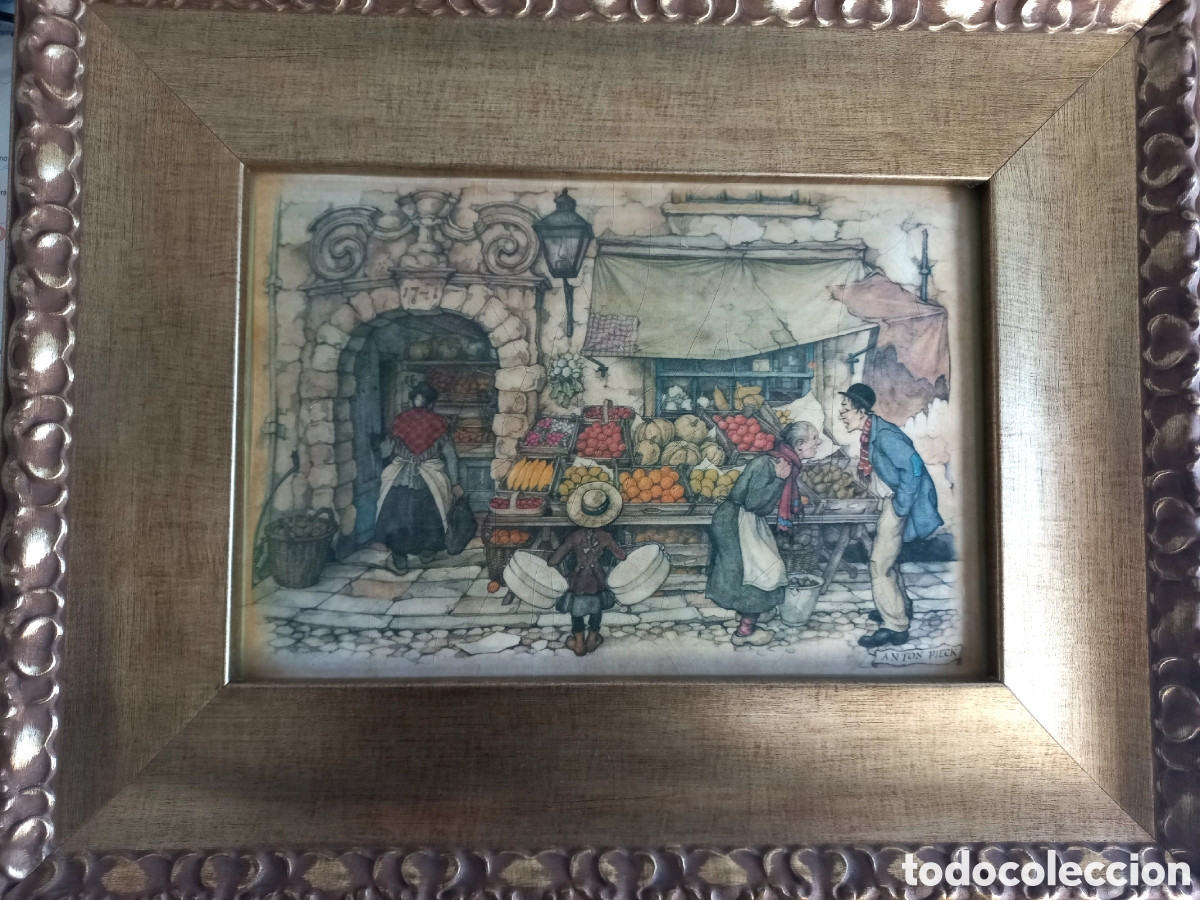 Otros objetos de arte: LAMINA ESMALTADA ANTON PIECK - Foto 1