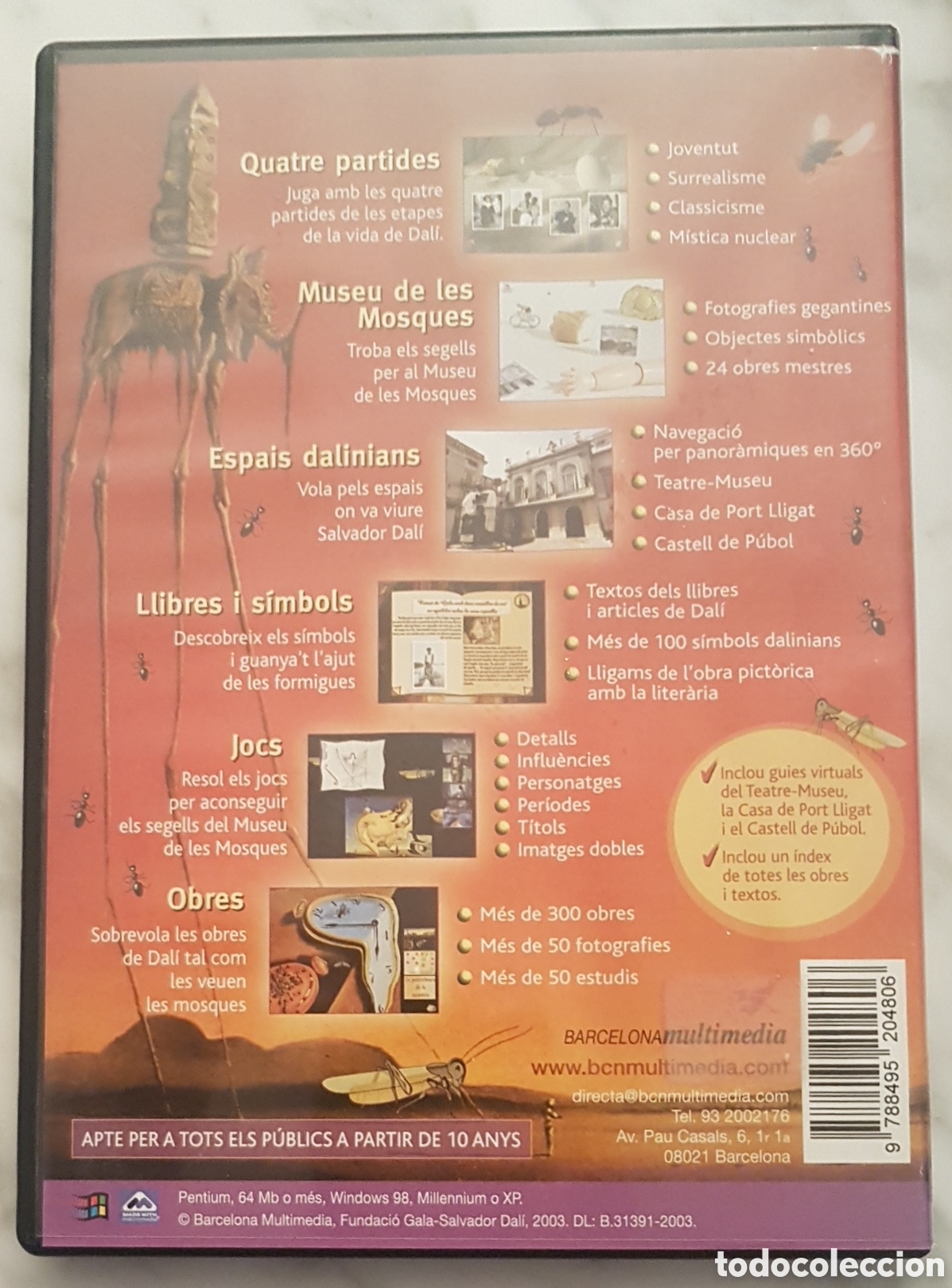 Otros objetos de arte: DALI O EL SOMNI DE LA MOSCA . 2 CD ROM . CATAL&Agrave; - Foto 2