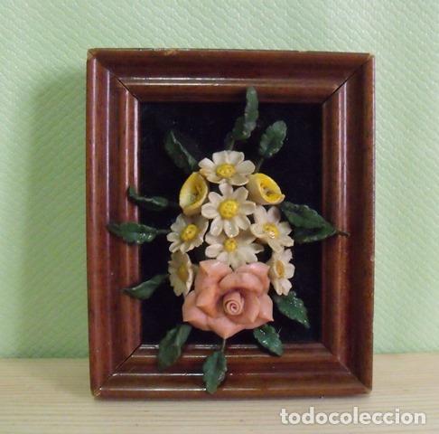 Otros objetos de arte: Cuadro Flores Relieve - Hecho a mano con pasta - Foto 3