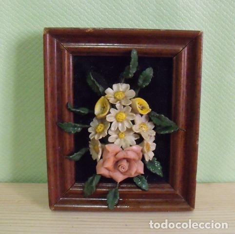 Otros objetos de arte: Cuadro Flores Relieve - Hecho a mano con pasta - Foto 1