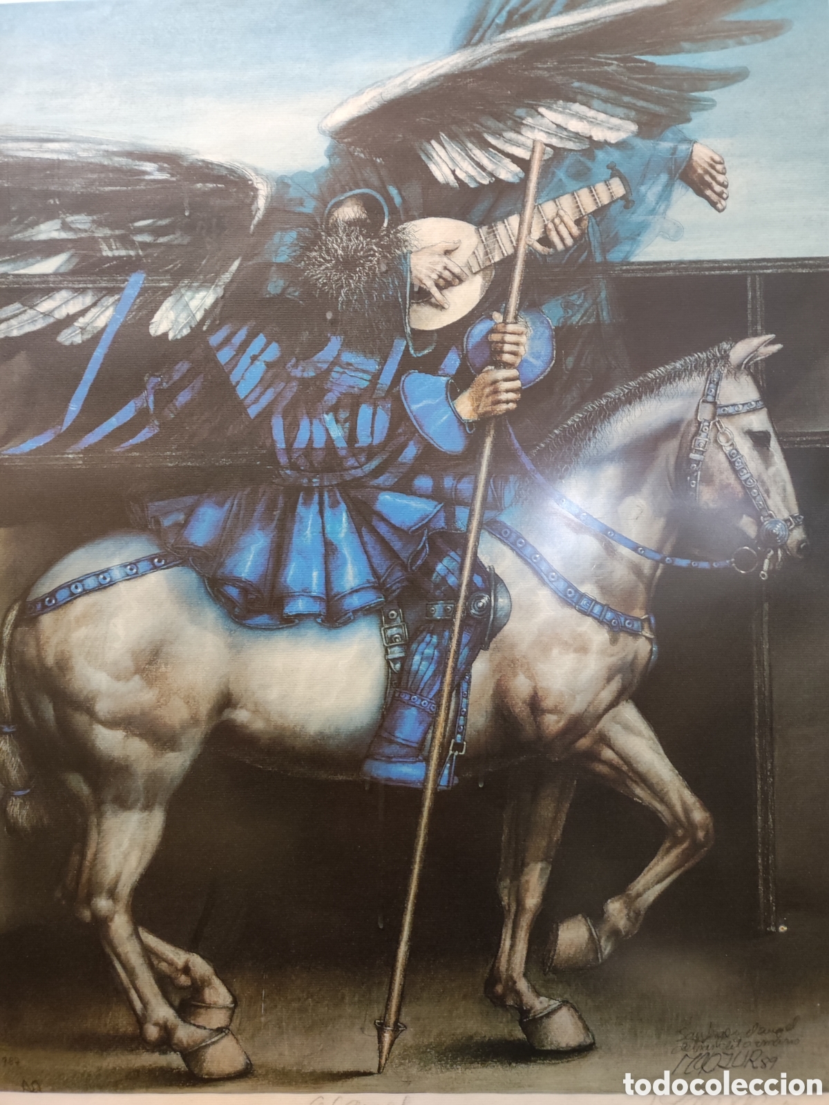 Otros objetos de arte: &Aacute;ngel lamina - Foto 2